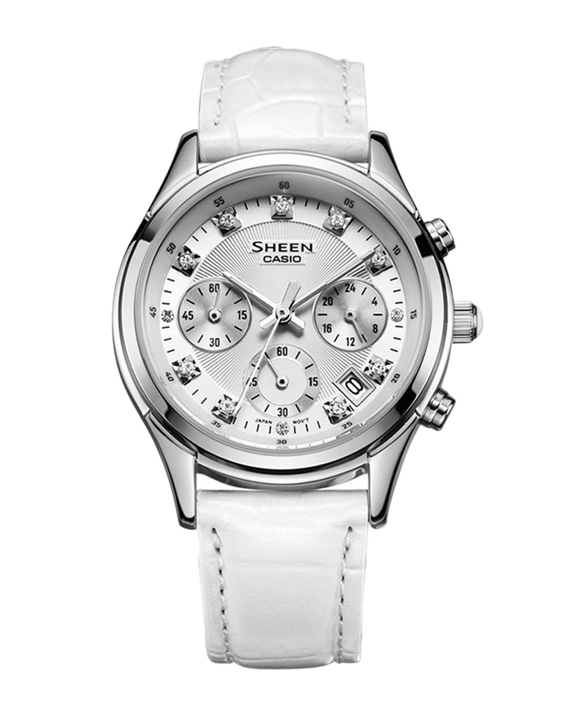 卡西欧casio女表专场casio sheen系列唯品特供防水石英女表she3030pg