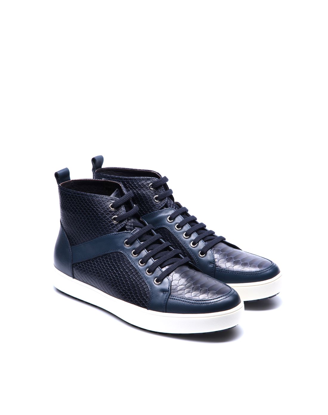 2016秋冬新品男士蓝色蛇纹鞋