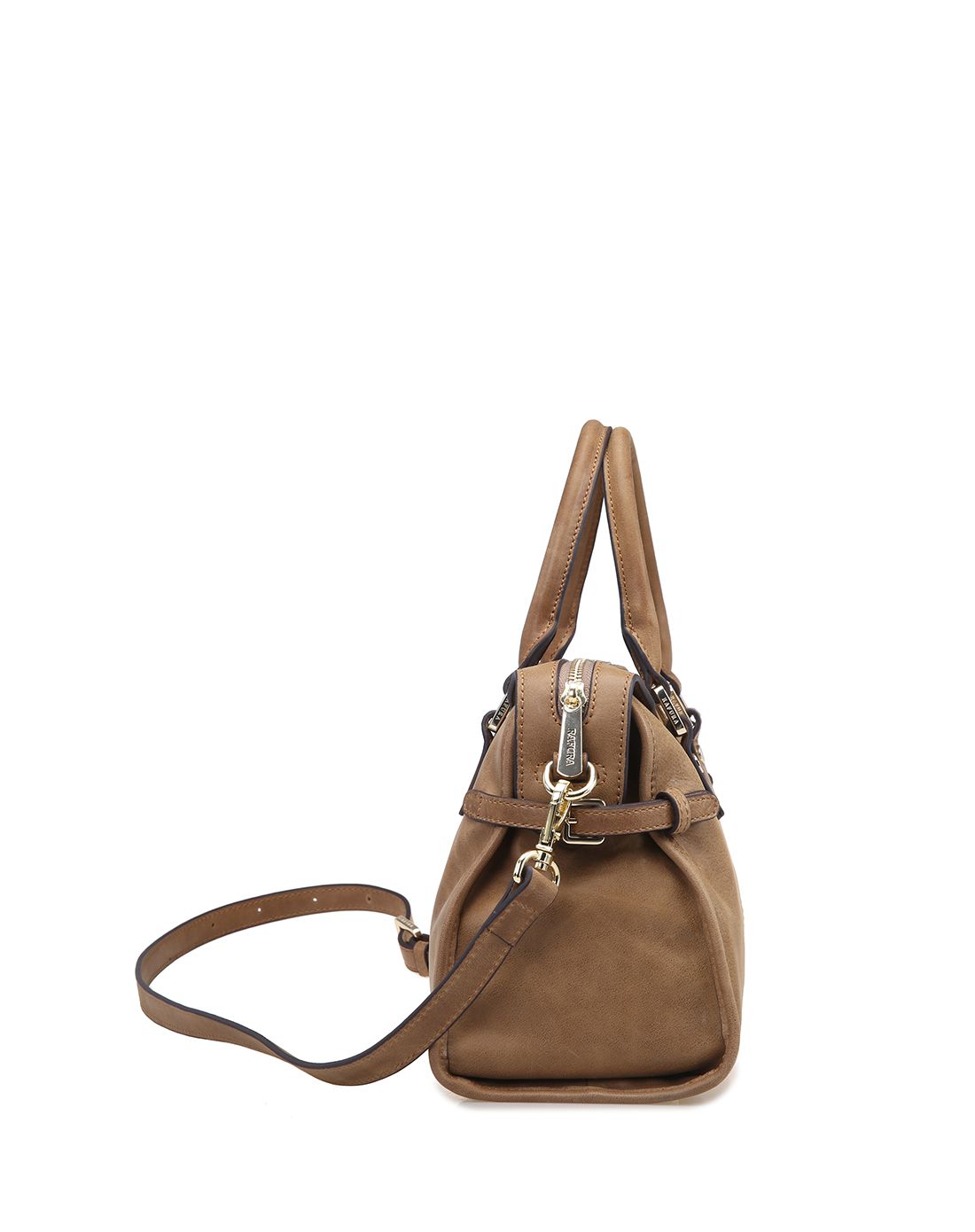 2016新款油腊牛皮革手提包焦糖黄