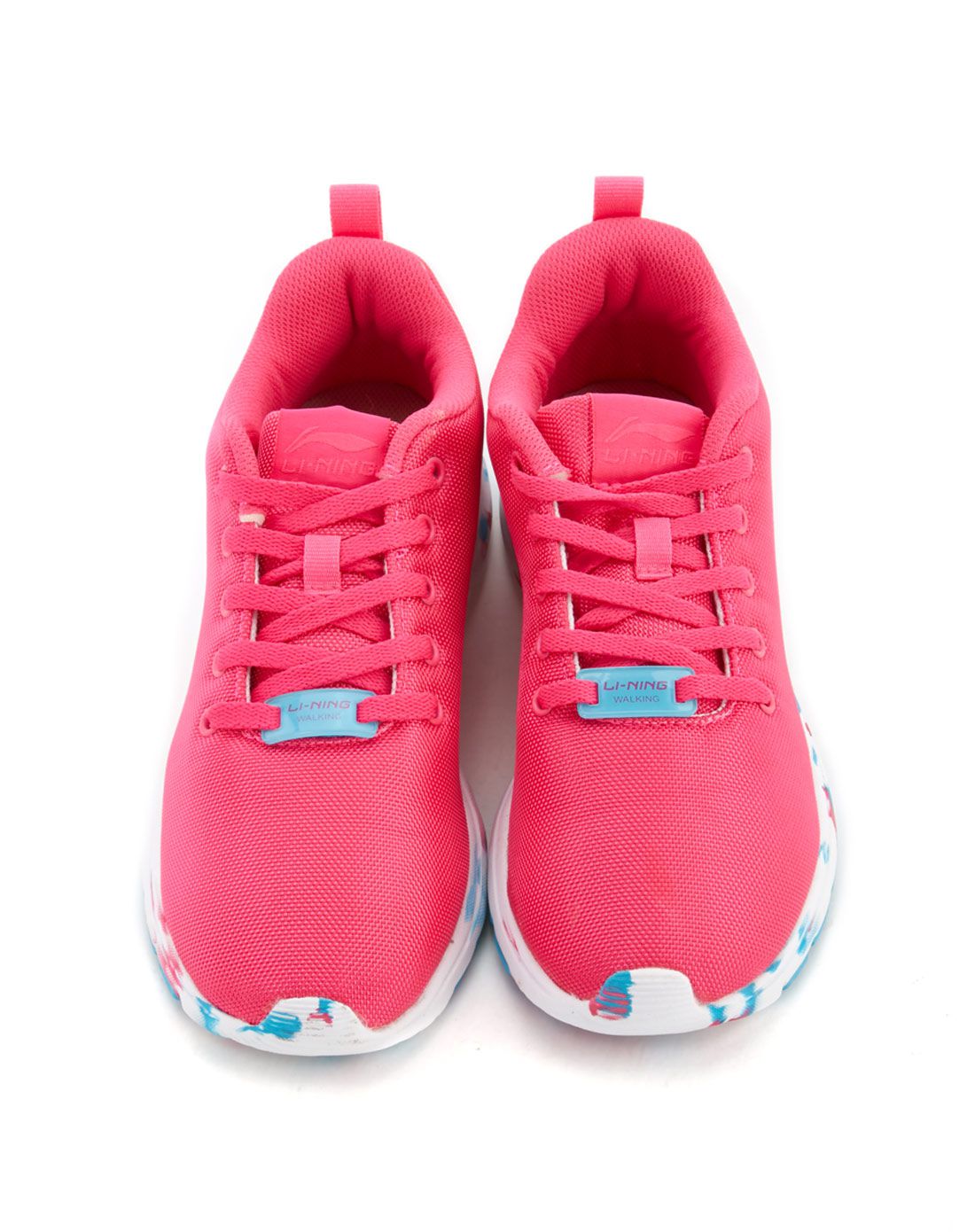 女款玫红色运动鞋