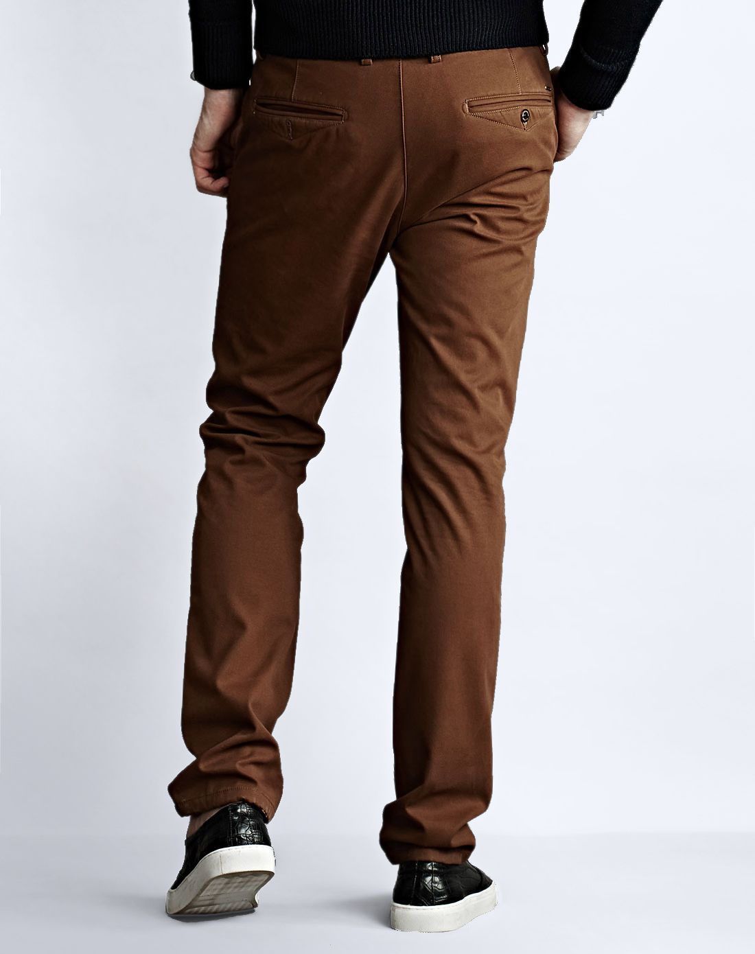 百搭保暖加绒休闲裤桦茶色