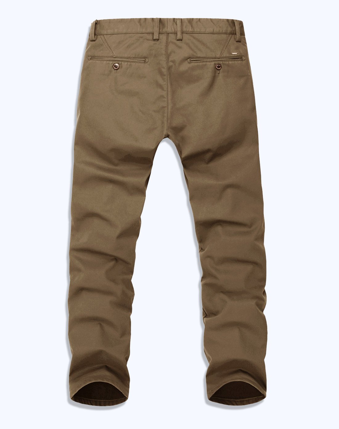 加绒保暖休闲长裤深卡其