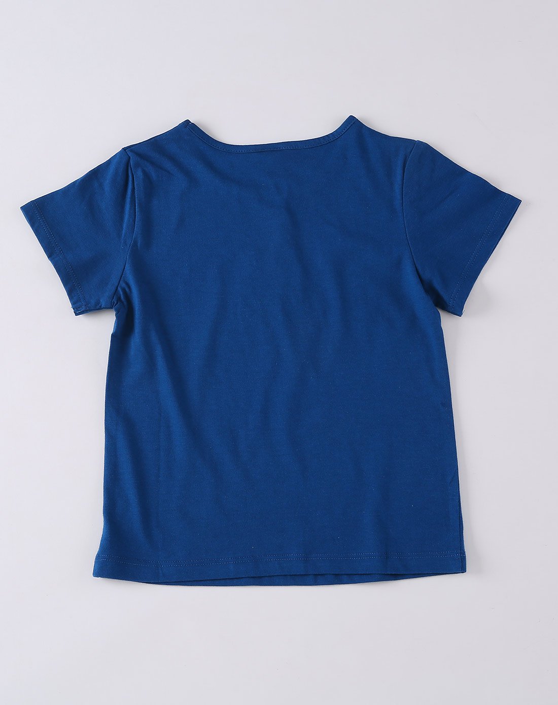 女童宝石蓝彩色短袖t恤宝石蓝