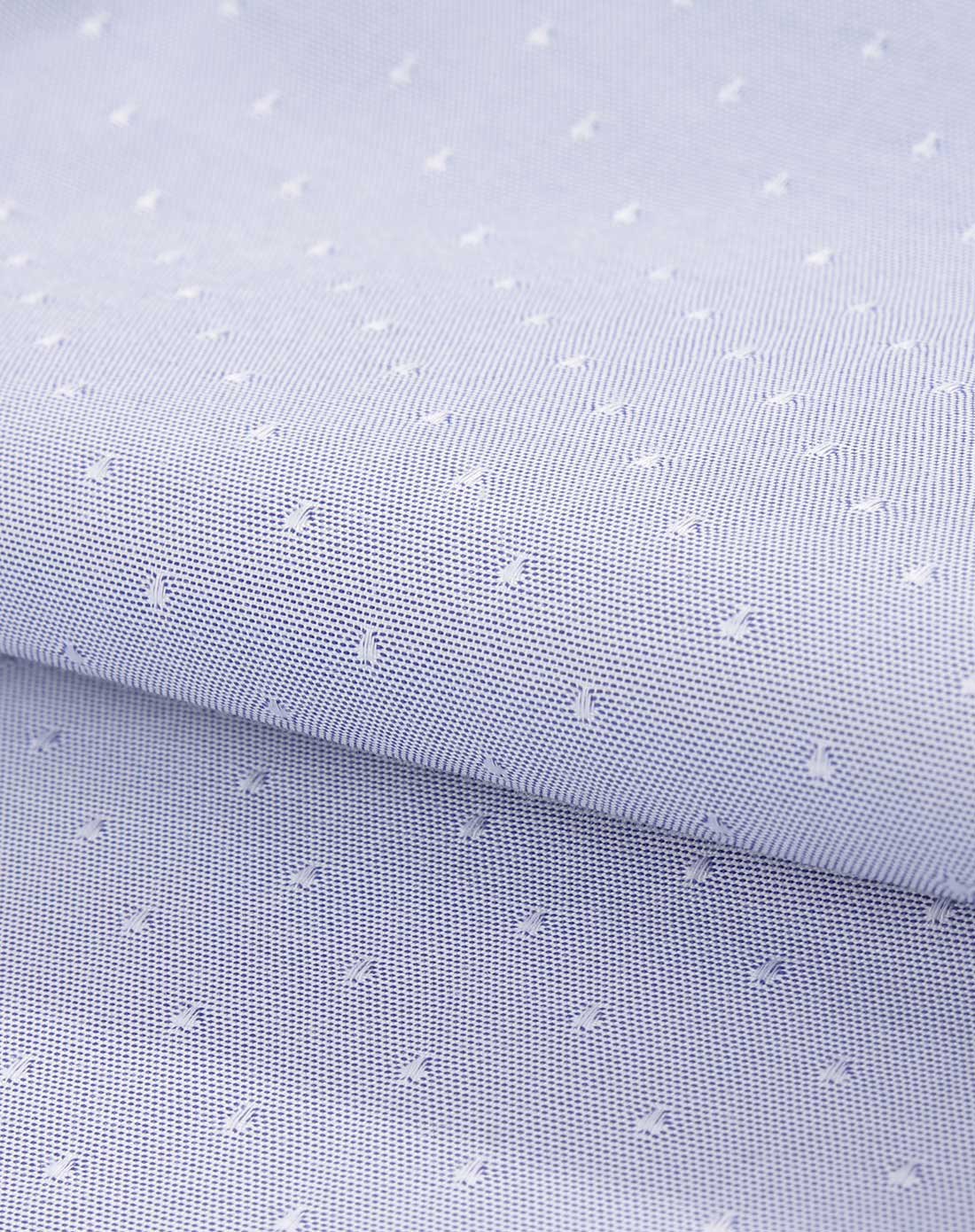 纯色简约防皱商务长袖衬衫蔚蓝色