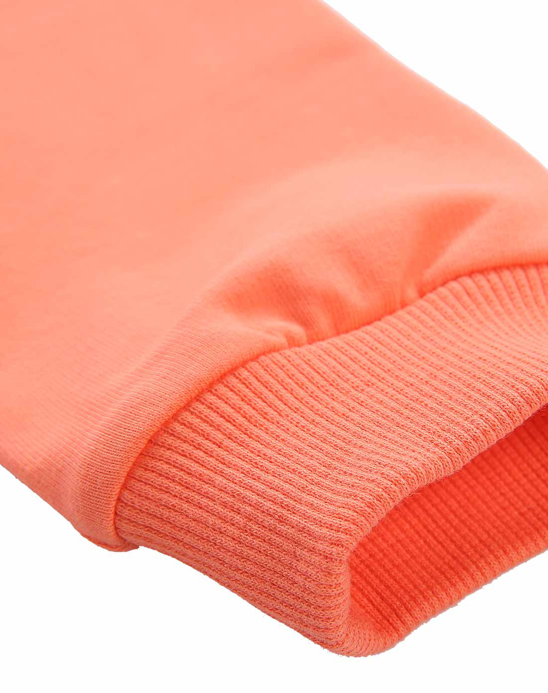 趣味调色盘针织套头卫衣浅橘