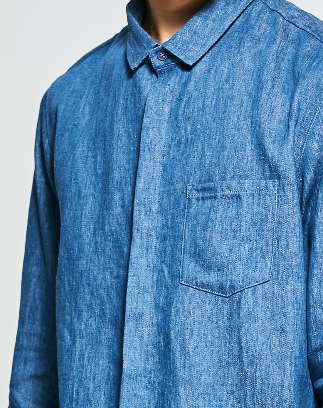 经典透气棉质长款长袖衬衫