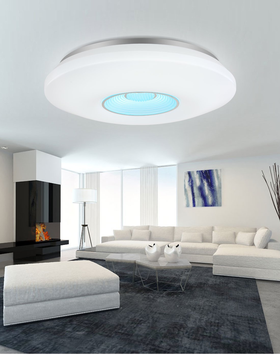 温馨现代 个性创意40cm健康护眼灯(多色)