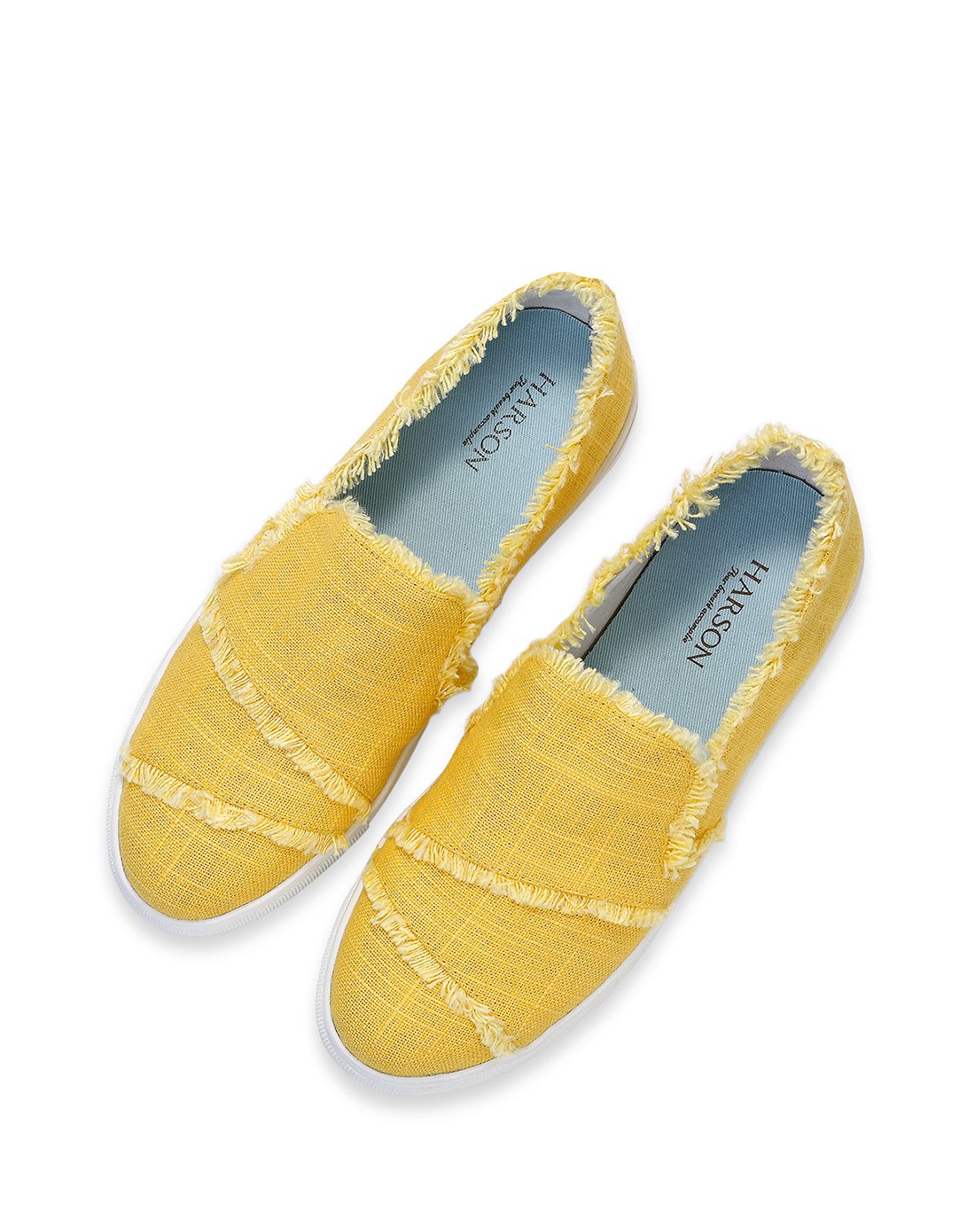 17年新款织物深口单鞋黄色