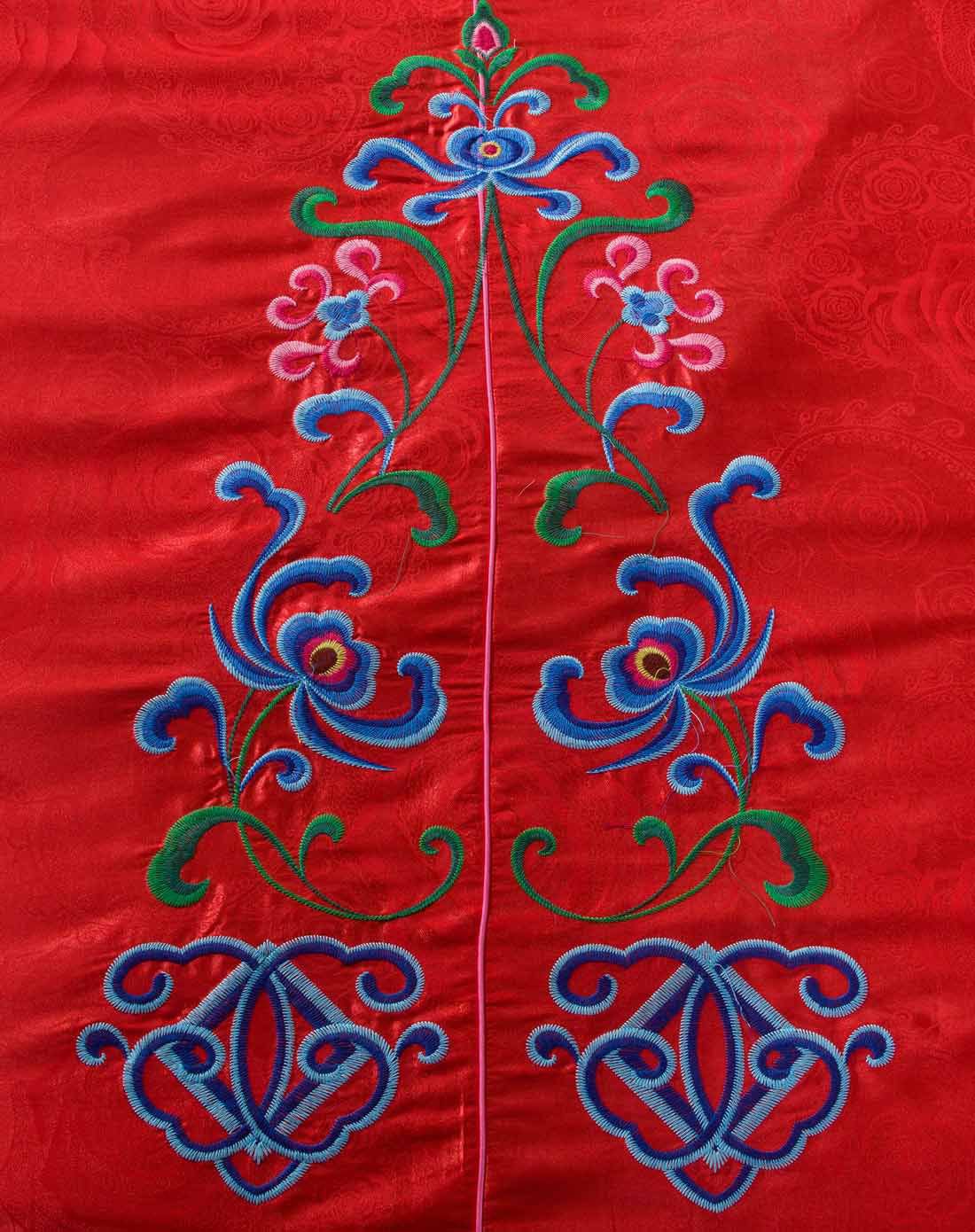 1.8床丝棉织锦绣花婚庆件套-金玉缘