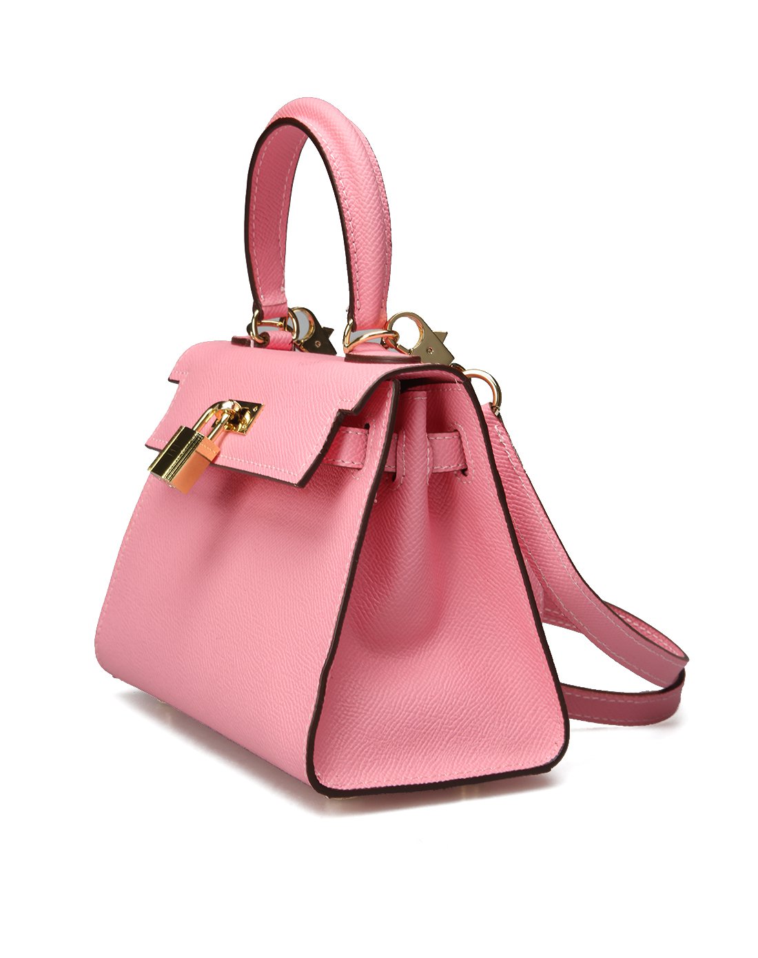 17年春上新-法国fashion tv collection女士鞋包专场玫红色时尚进口头