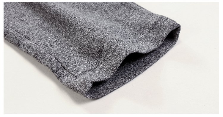 果壳家居服男春秋棉简约长裤炭灰