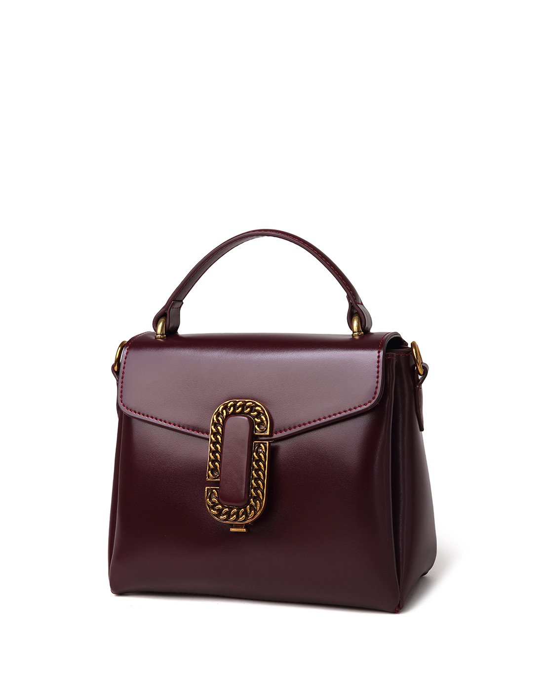 妮维奥neverout2017年新品街拍款古金牛皮三层单肩包紫红np151718