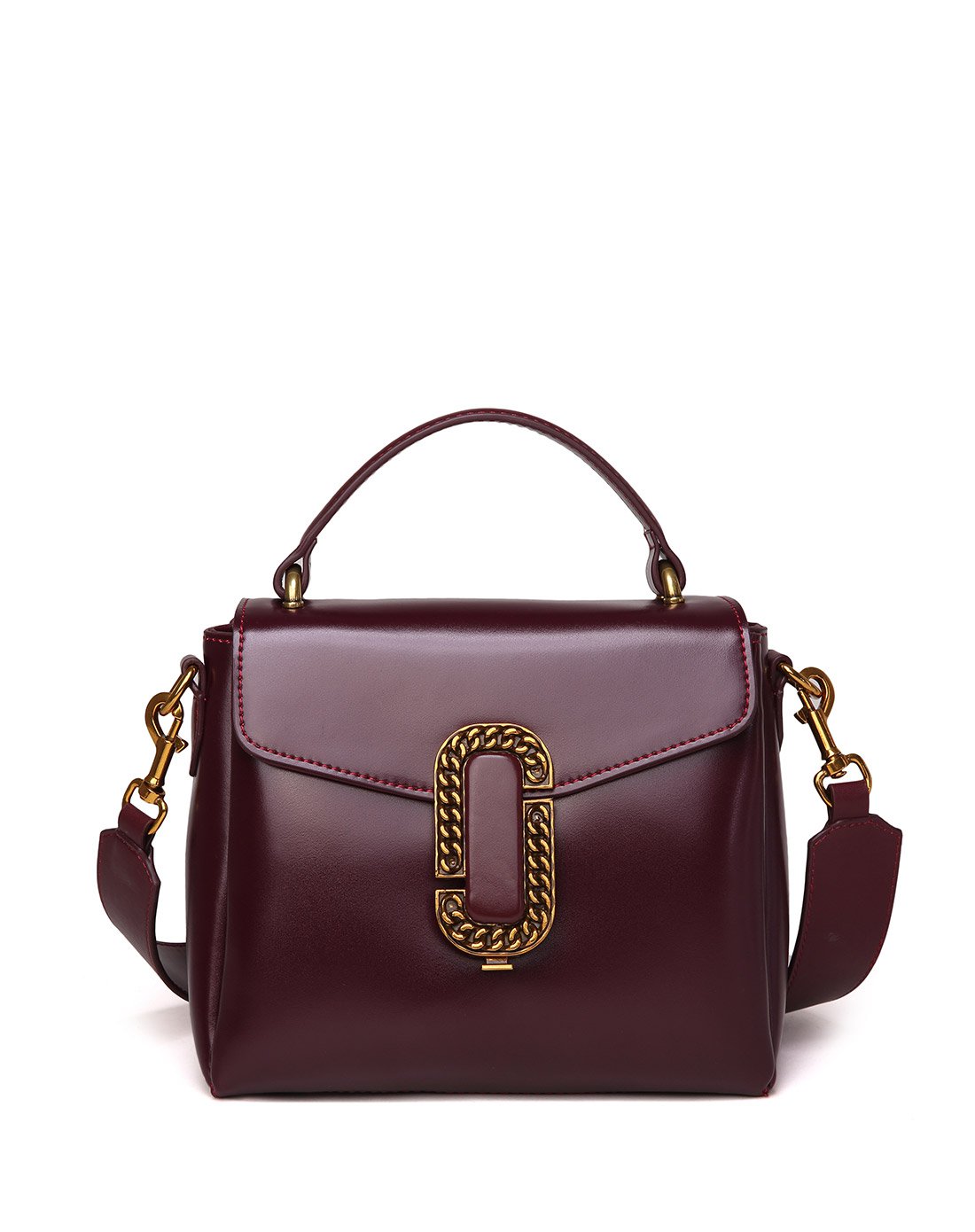 妮维奥neverout2017年新品街拍款古金牛皮三层单肩包np151718_唯品会