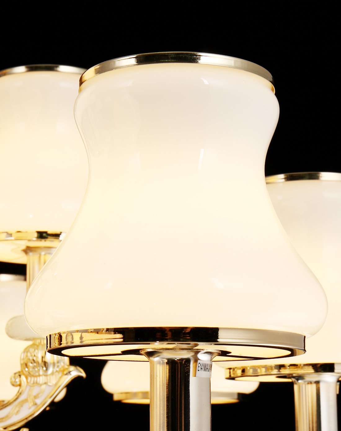 洁白 欧式8头铝合金水晶吊灯rkm020