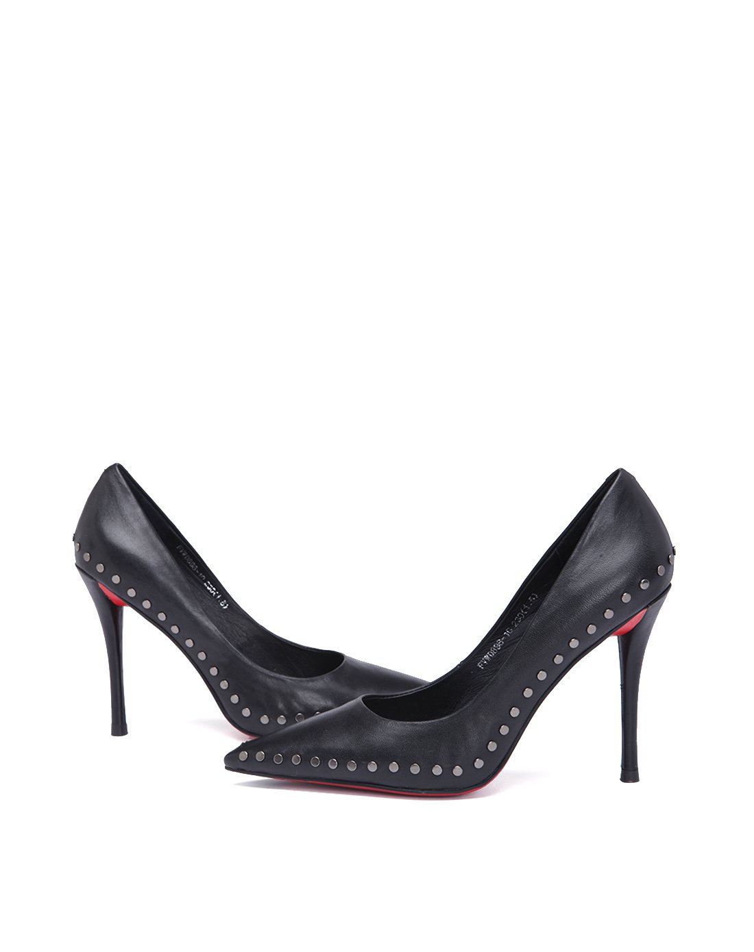 法国fashion tv collection女士鞋包专场2017黑色时尚柳钉尖头牛漆皮