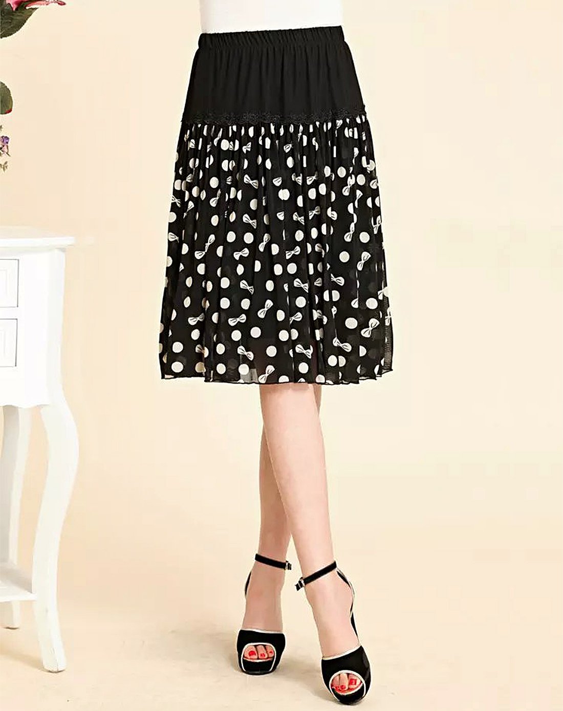 茜韵婡成熟女装特卖旗舰店(旧)中老年妈妈装春夏中长百褶半身裙6vxdbb