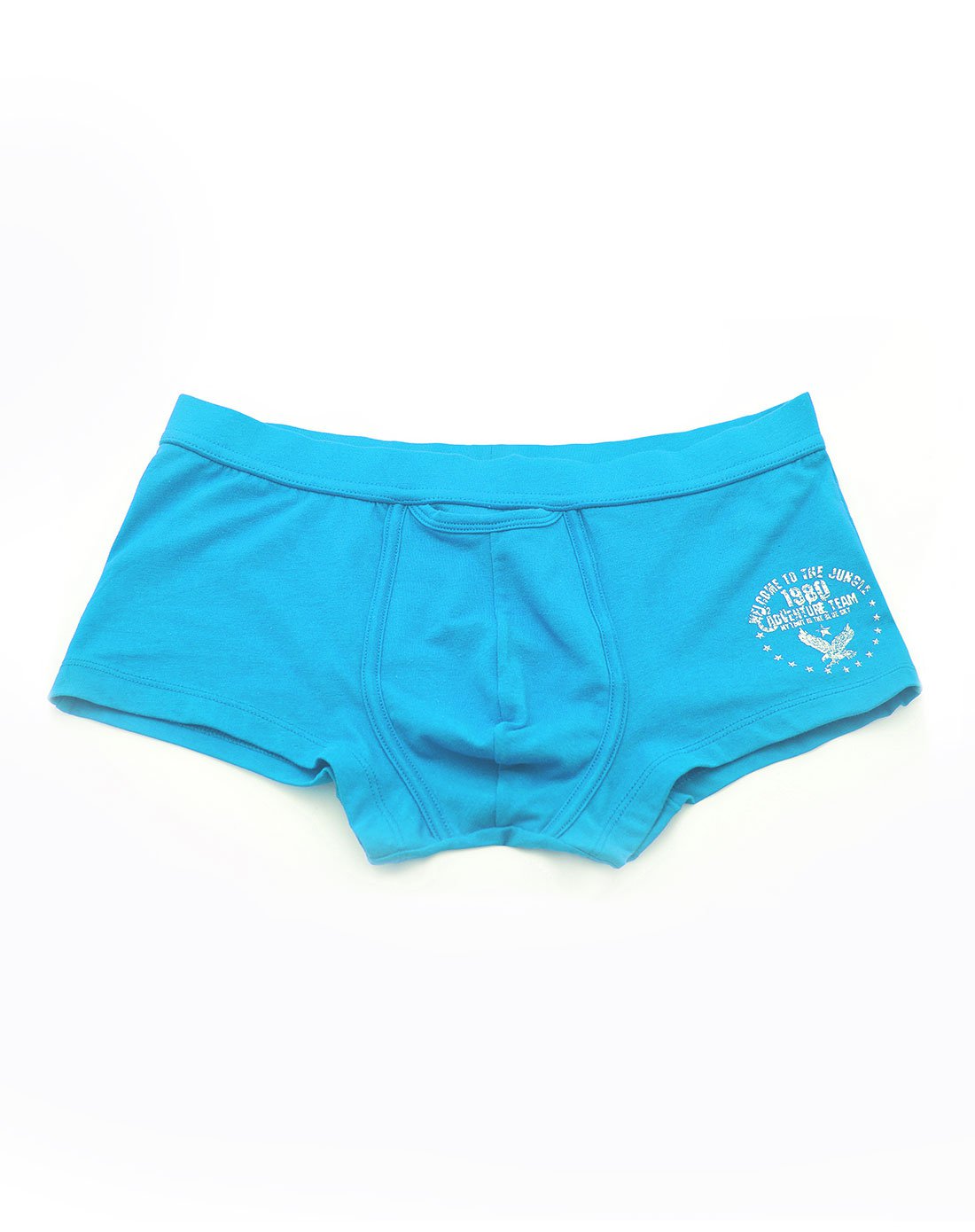 男士棉氨低腰平角裤