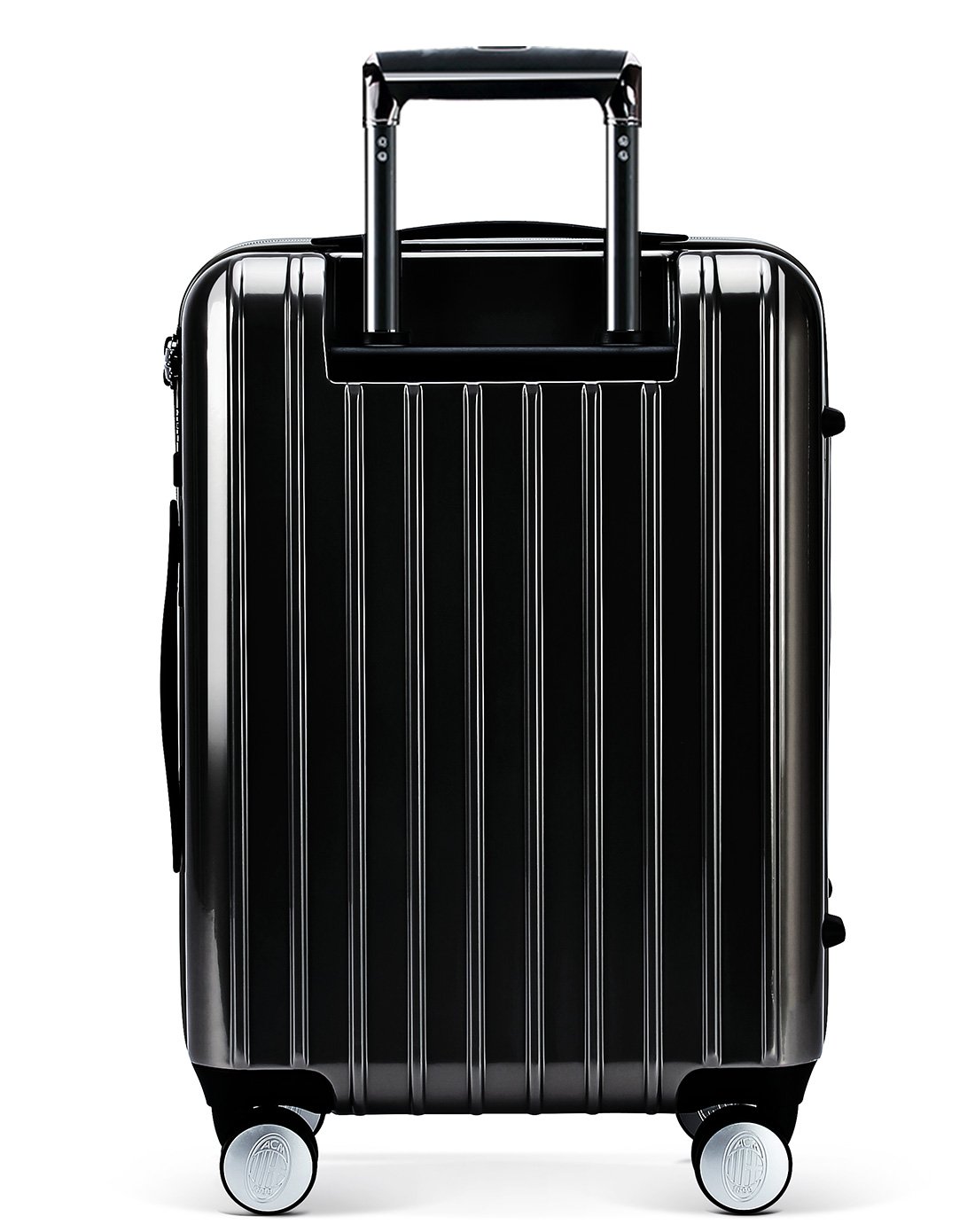 意大利ac米兰纯pc时尚大logo拉杆箱20寸黑色