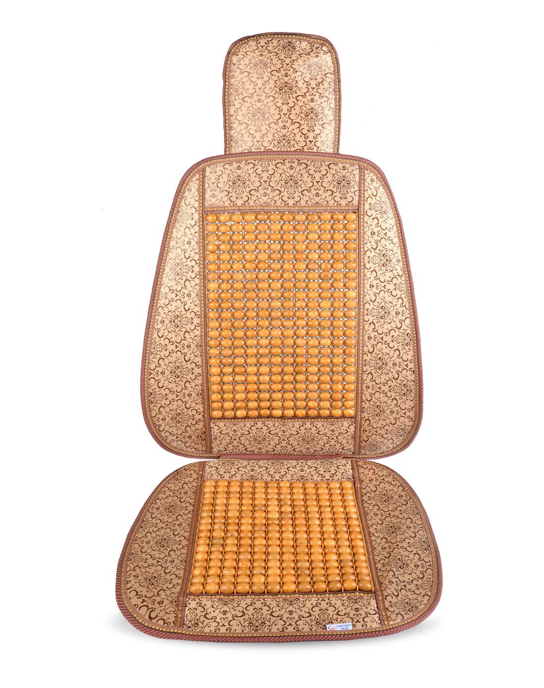 团花簇锦串珠汽车坐垫单片