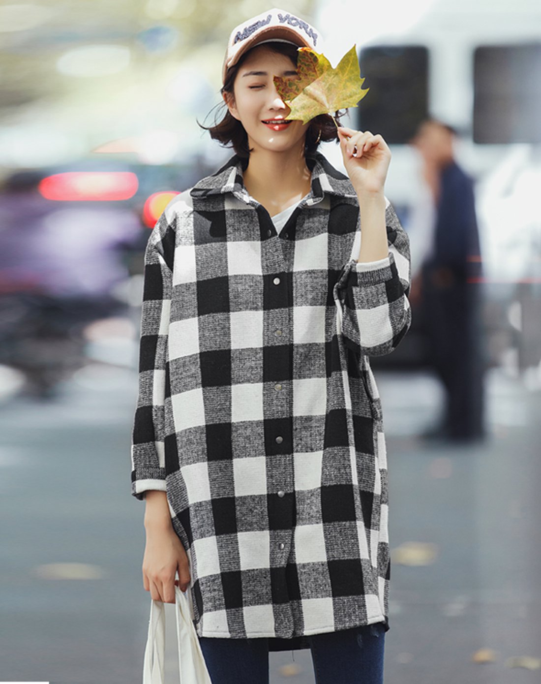 布衣传说女装美丽不贵一步到位时尚英伦风格纹怀旧复古休闲百搭女士长