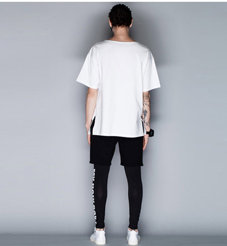 d2c 刘昱大人头印花t恤(男女同款)白色