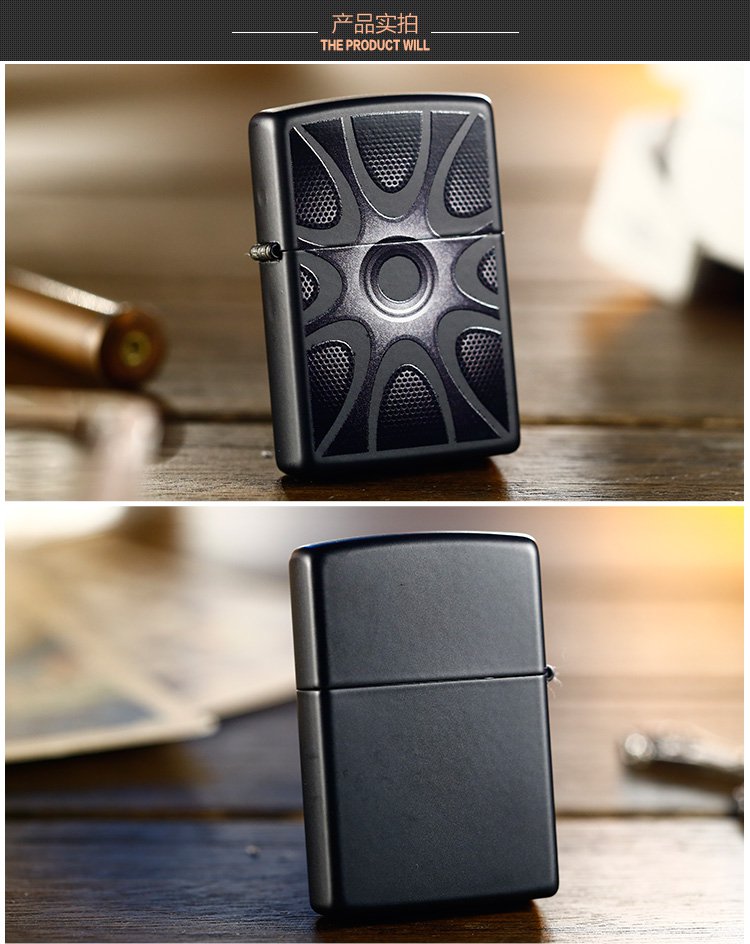 zippo 彈孔-啞漆彩印常規機