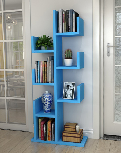 创意落地书架树杈型置物架