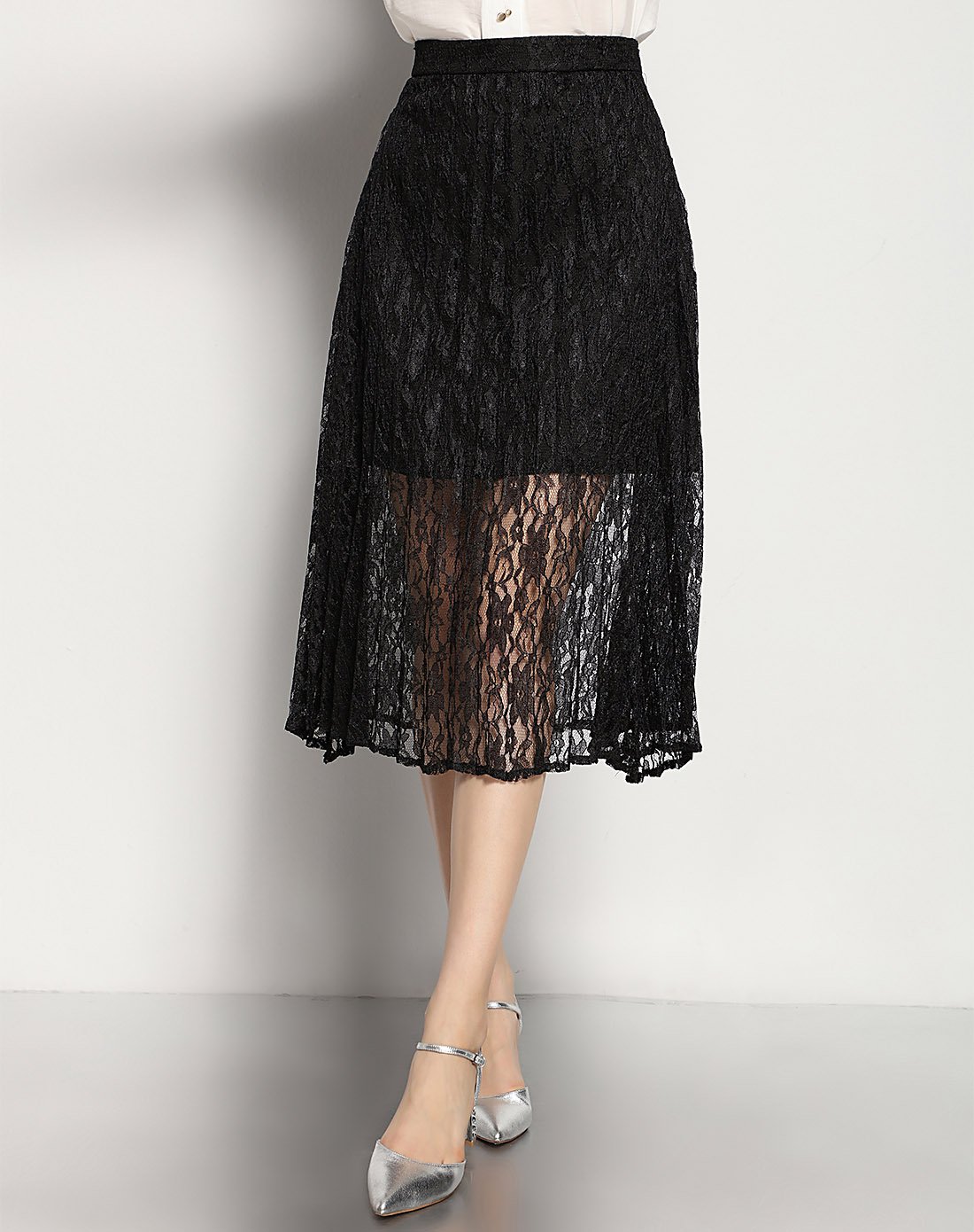 yanou彦欧新锐都市设计师女装专场 气质镂空百褶半截裙