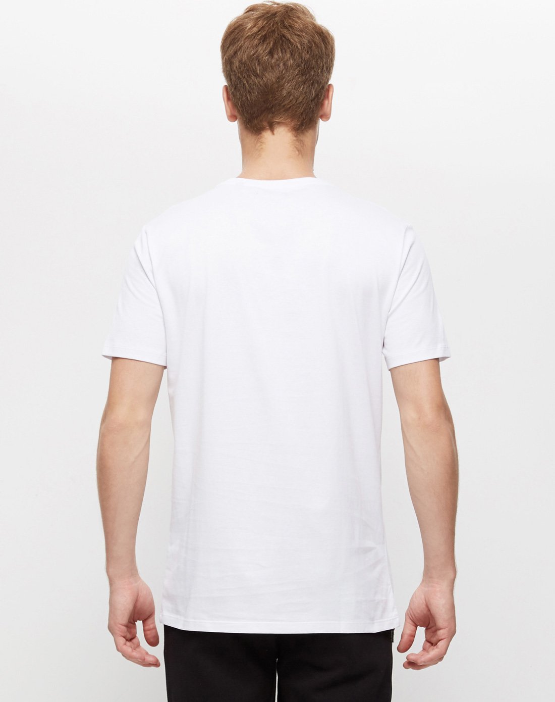 男前胸照片印短袖圆领恤漂白