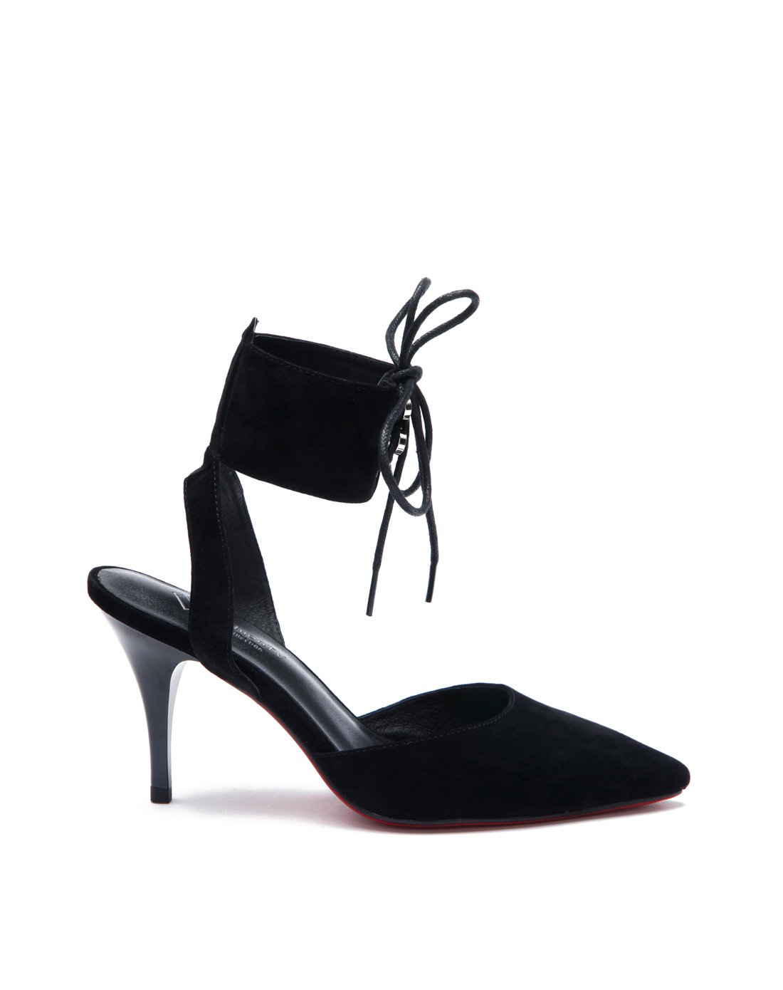 fashion tv collection女士鞋包专场时尚交叉绑带尖头羊猄皮细高跟