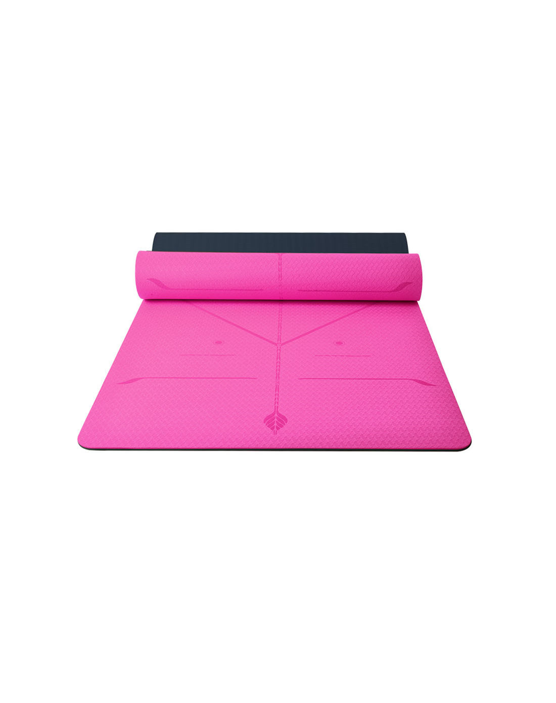 体位线 中性款瑜伽垫 加宽80cm双层防滑 送背包花青紫