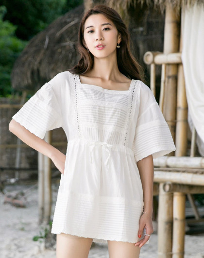 郁香菲女装专场 轻熟风时尚上衣月牙白 运费 (订单满288免运费) 颜色