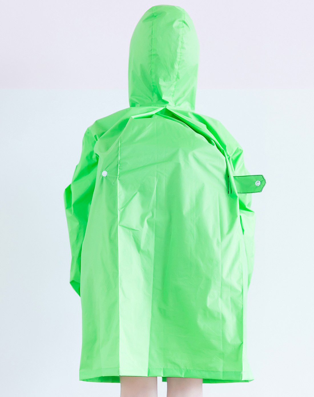 纯色尼龙雨衣绿色