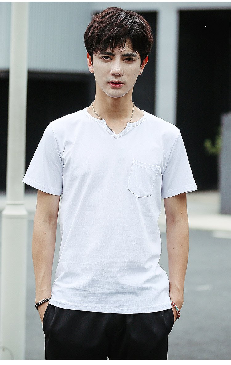 抹茶故事matchastory小v领口短袖t恤m167t22092_唯品会