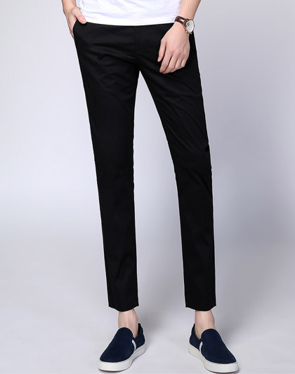 百圆裤业男女裤装男款多色舒适休闲九分裤2w66u214_唯品会