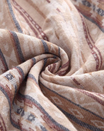 设计师原创 昊佳波西米亚条纹连衣裙