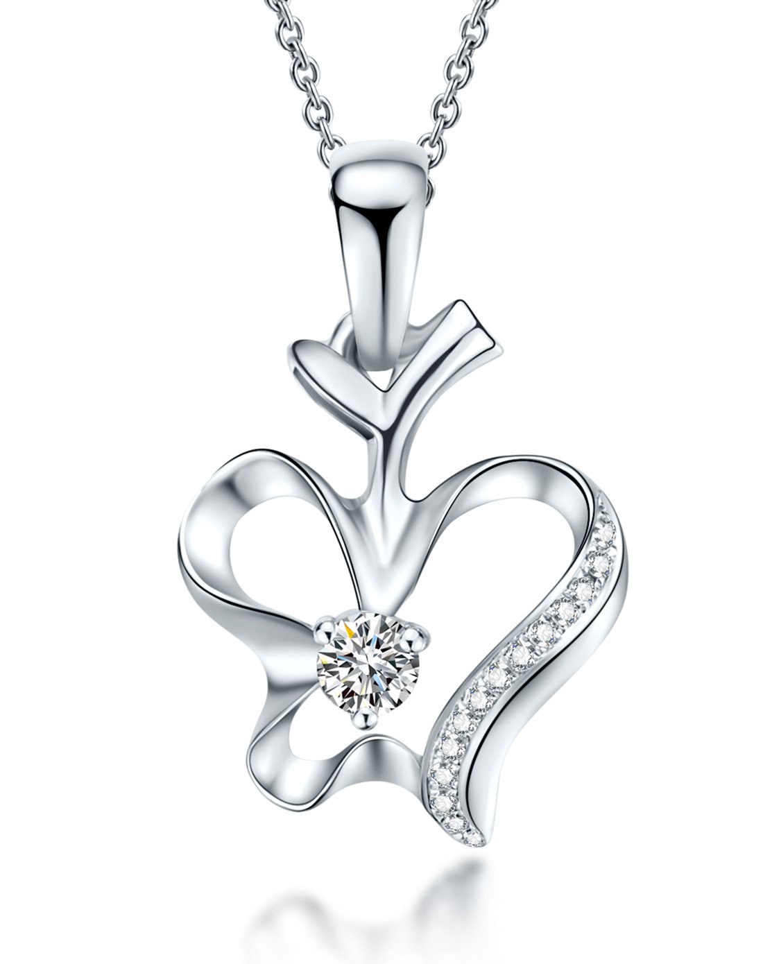 周六福钻石专场周六福白18k金苹果钻石吊坠苹果0526-zlf0145_唯品会