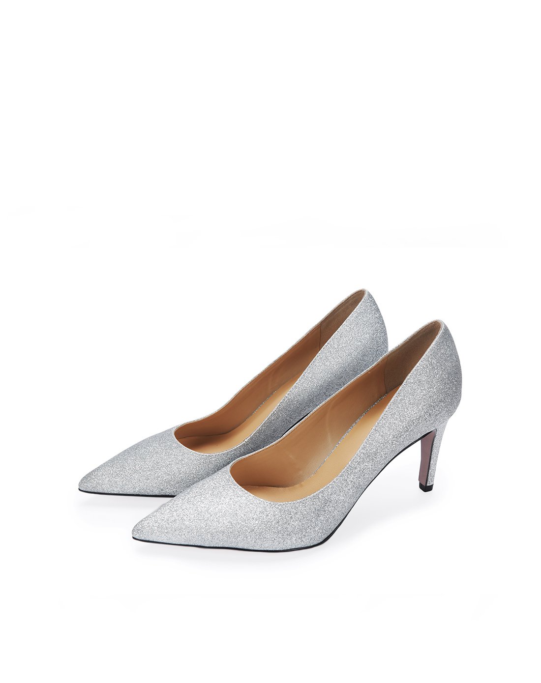 经典故事jane story时尚进口格丽特女单鞋银色221727705220_唯品会