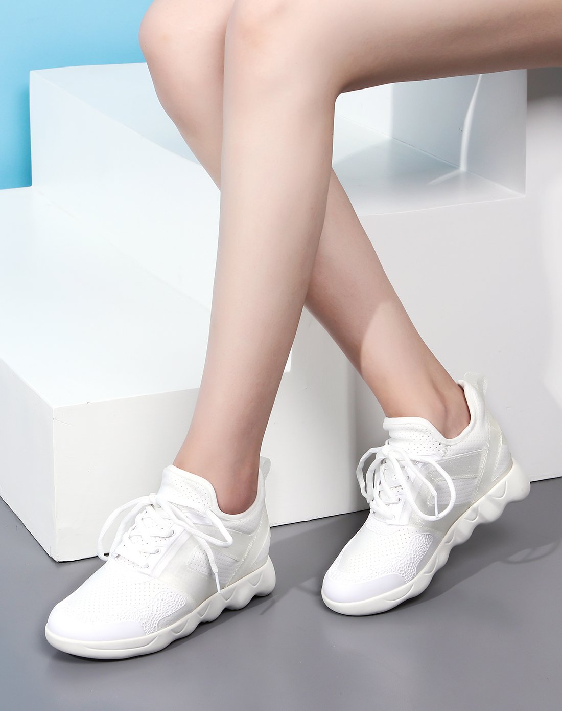 珂卡芙尚运动休闲内增高一脚蹬女鞋