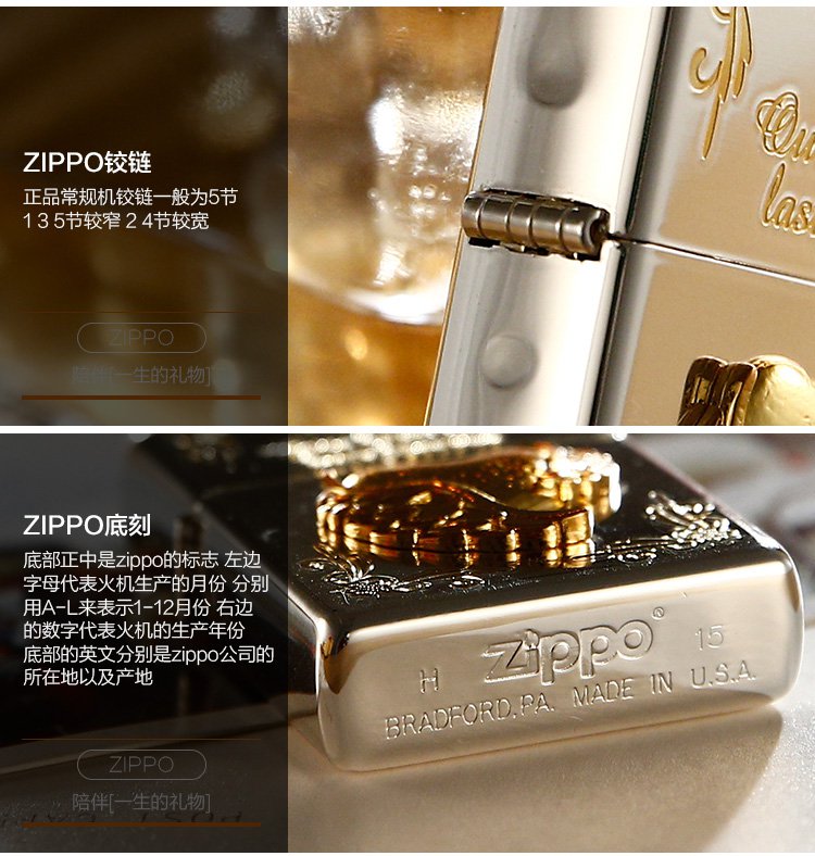 芝寶zippo 白金敞開心扉-防風煤油打火機男士禮品