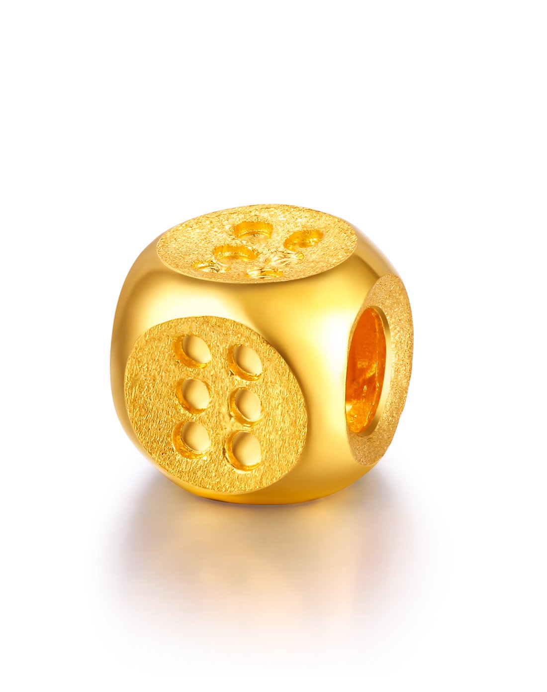 周六福周六福 精品足金骰子转运珠diy系列0615-zjz0055-d_唯品会