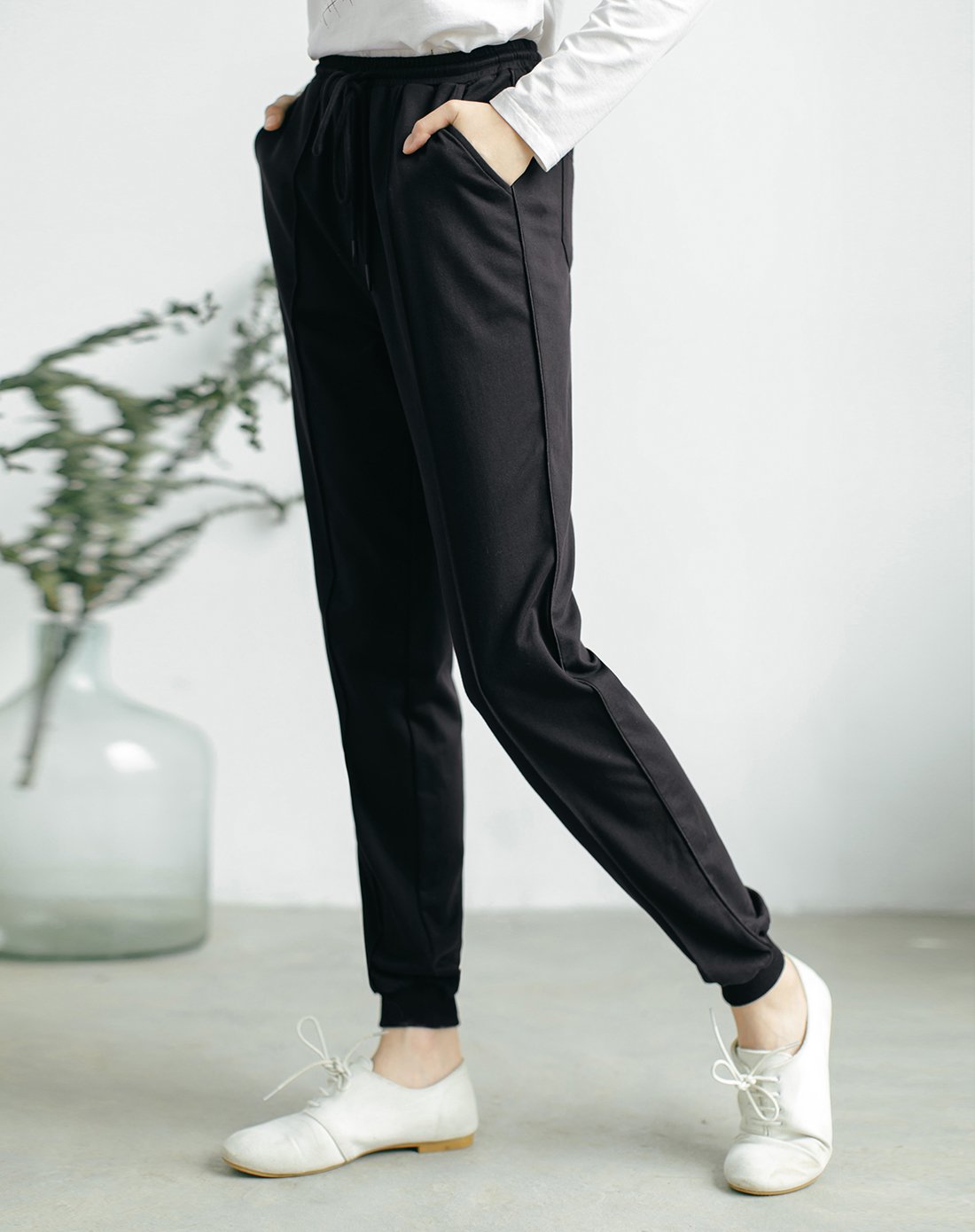 文艺休闲哈伦扎脚裤