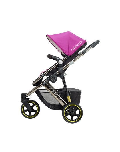 babyruler婴儿推车二代灰管高景观三轮避震0-3岁宝宝jg308hg