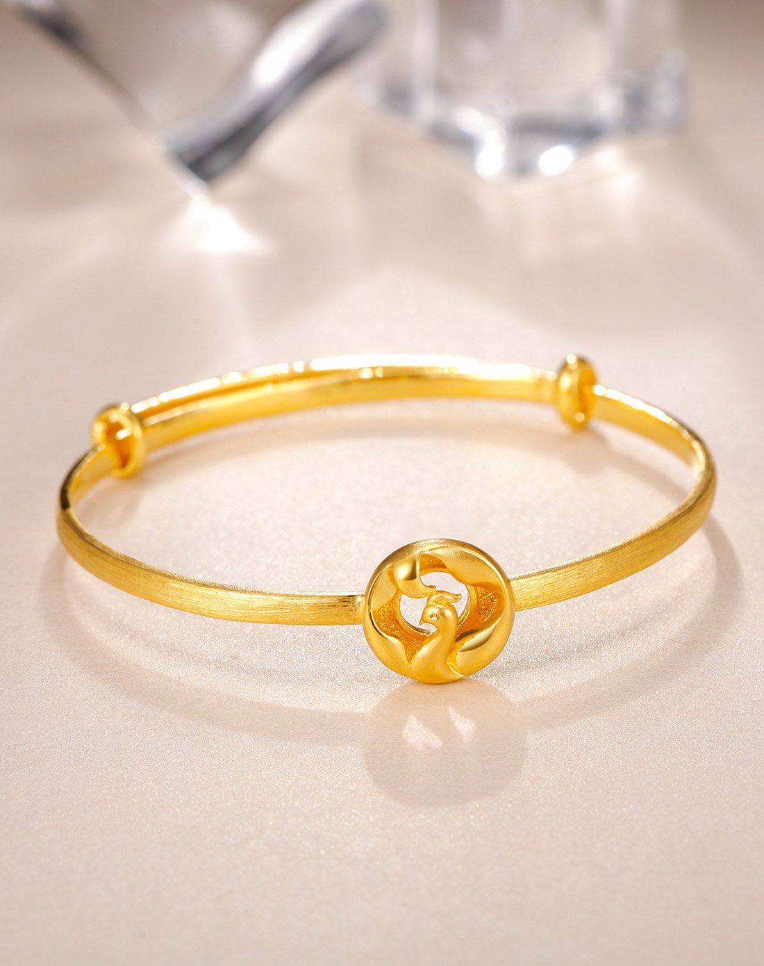 周六福 精品足金黄金手镯