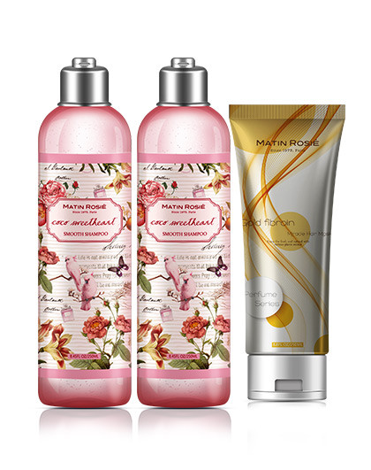 可可甜心奇迹顺滑香水洗护套装(250ml 250ml 250ml)