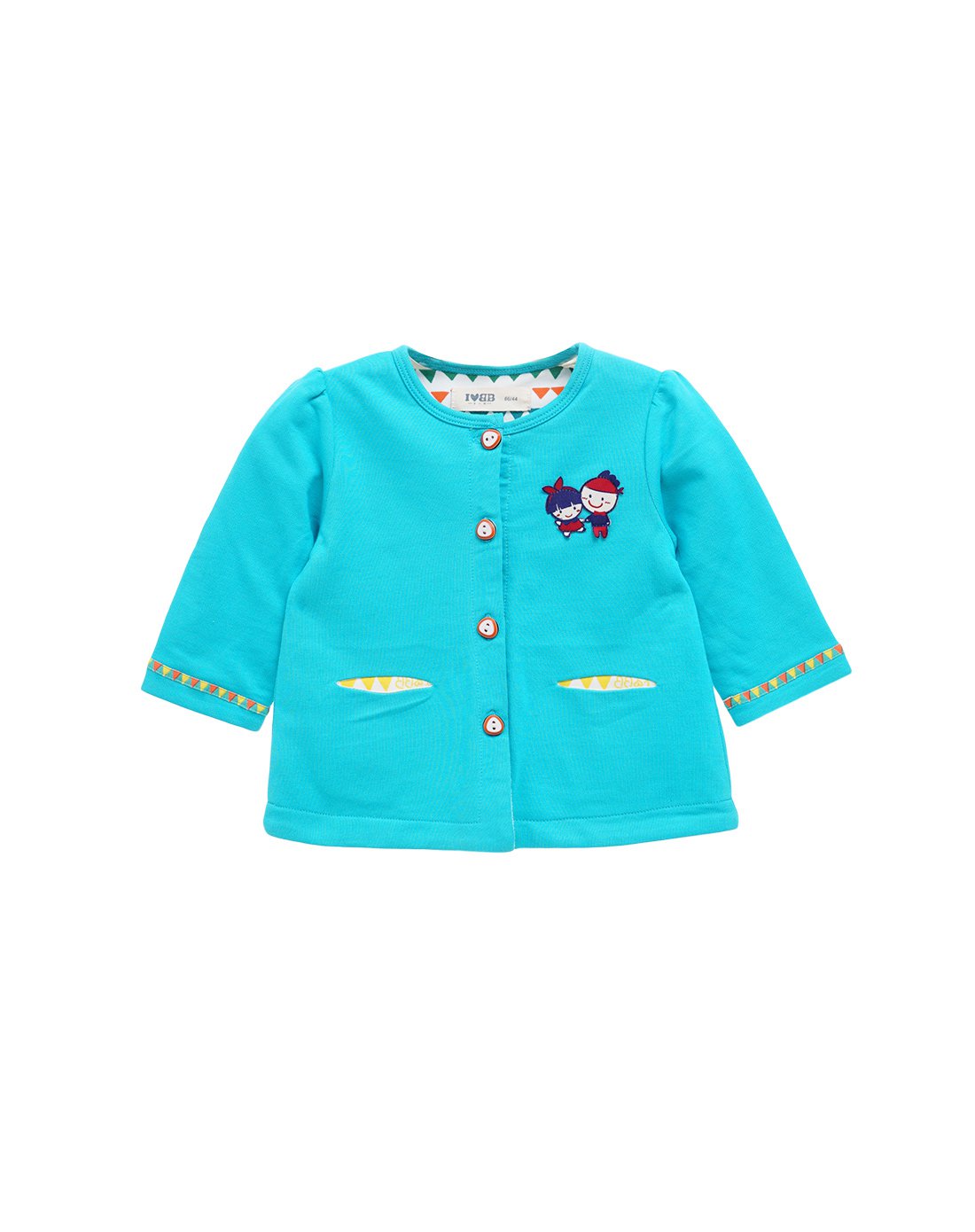 下一代 童装女儿童上衣外出服 休闲舒适 缤纷全开外套