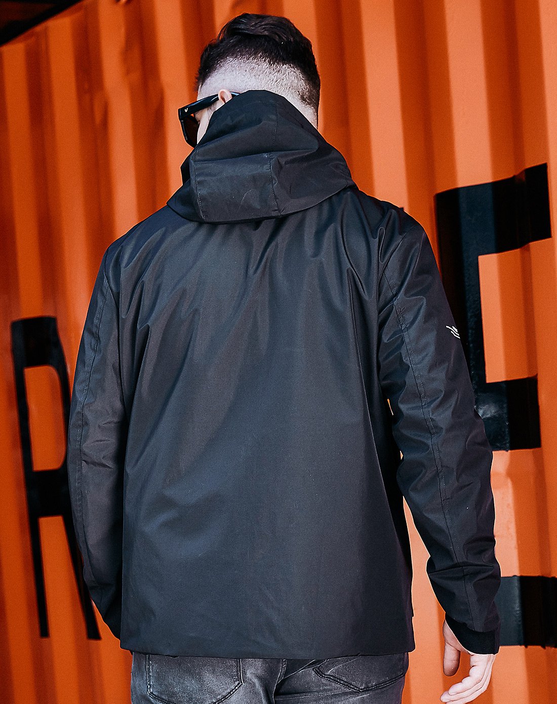 潮牌大码男装赛博朋克风无缝口袋机能休闲夹克男装男士休闲夹克男装