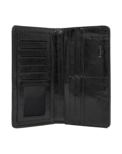 宝加力bugatti国际品牌男女包特卖旗舰店牛皮长款钱包男 时尚休闲竖款