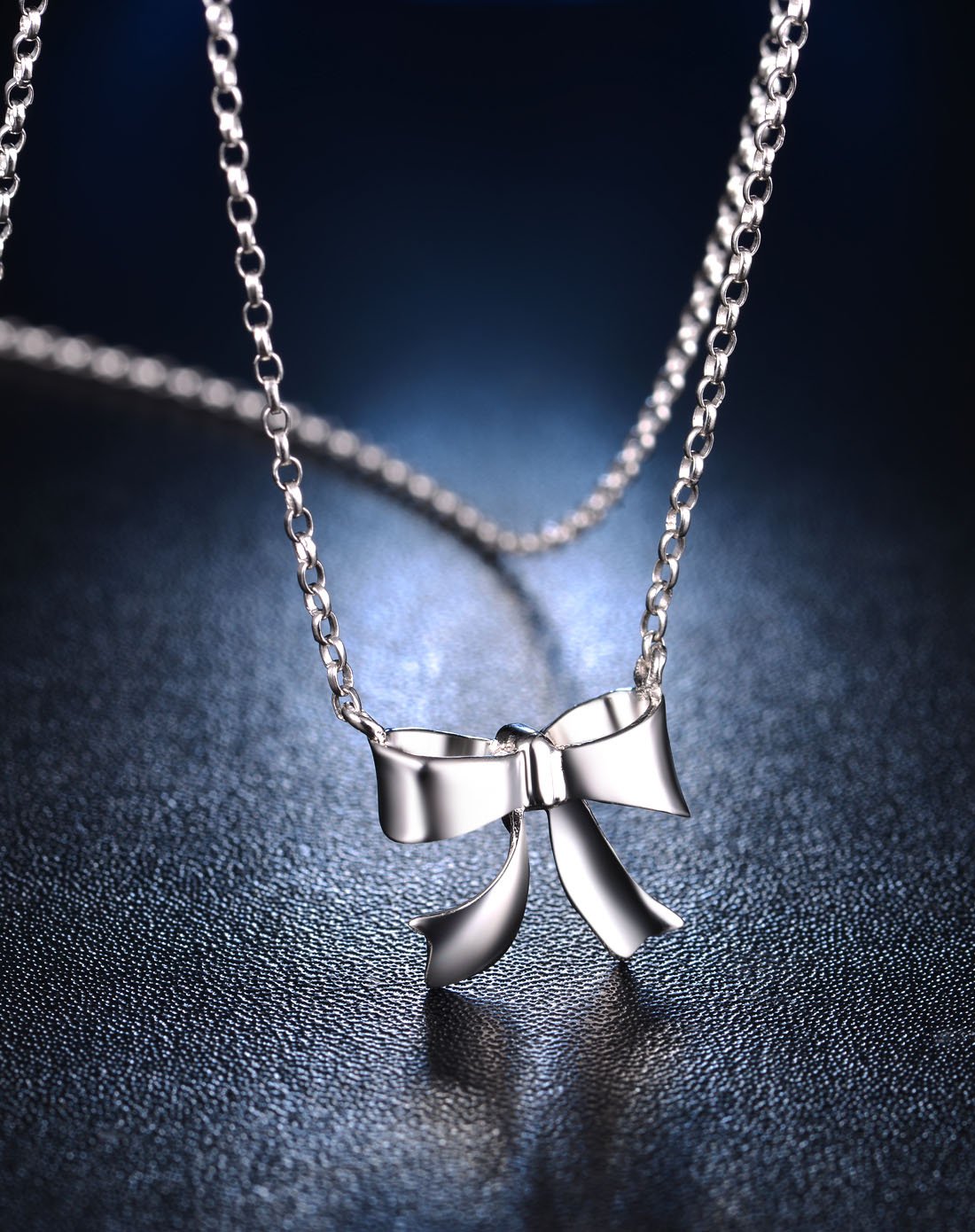 佐卡伊 蝴蝶结 银s925红宝石项链