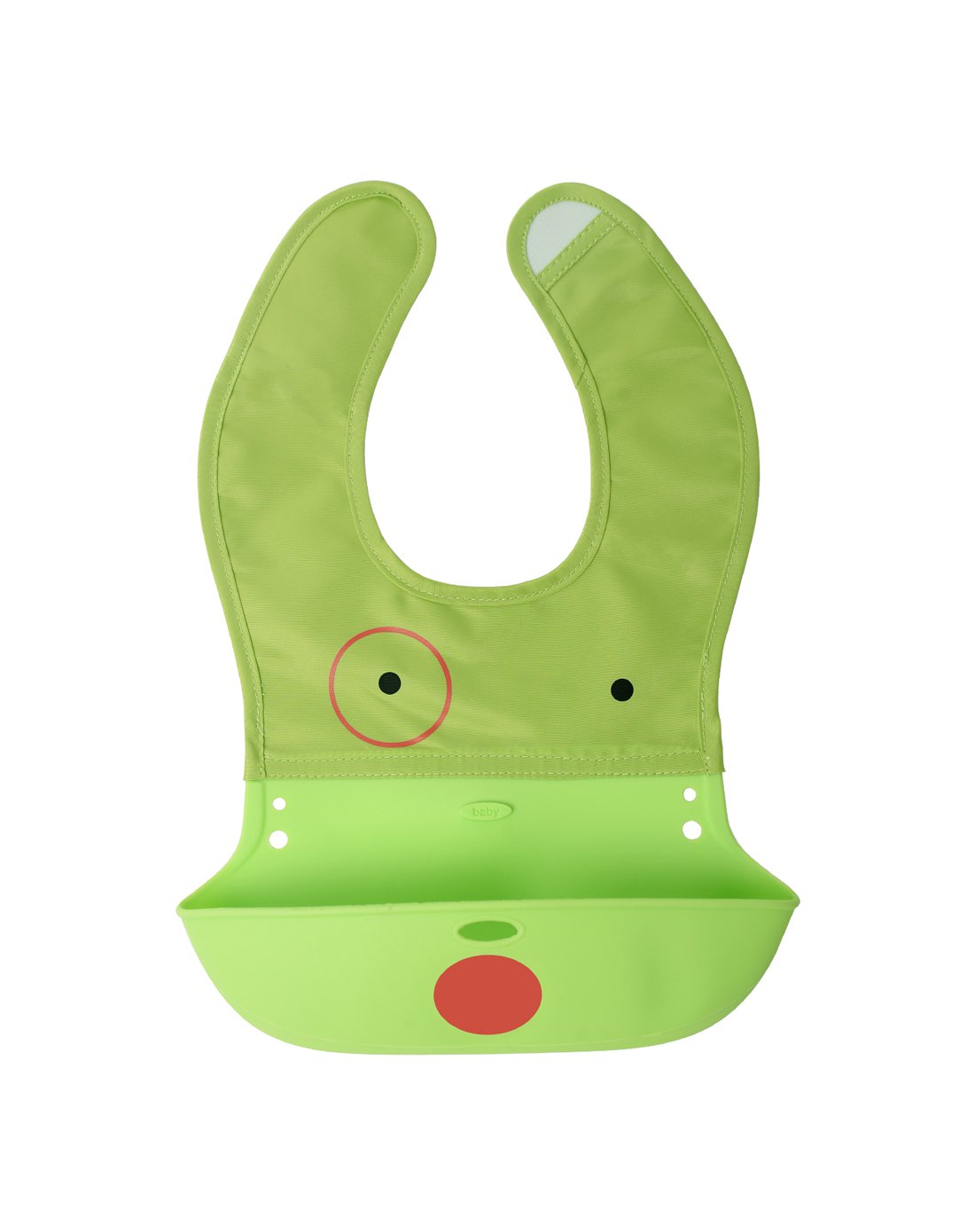 babyruler宝宝吃饭围兜围嘴防水食饭兜布 硅胶适合3个月-4岁宝宝bcb